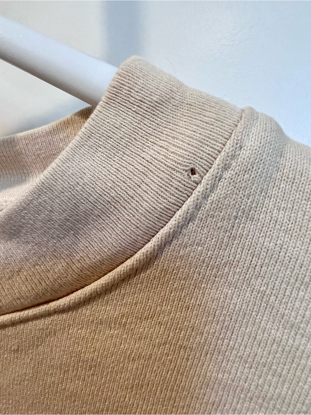 Sporty & Rich Wellness Pullover Sweatshirt Crew Neck Cream Women's Size Small - Picture 6 of 11